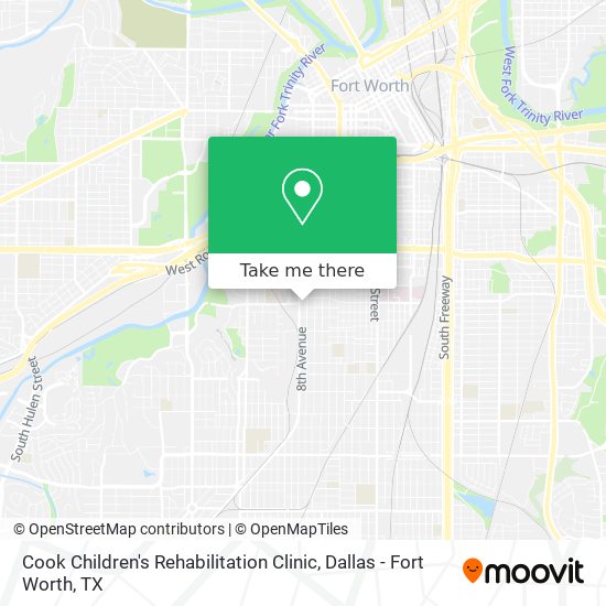 Cook Children's Rehabilitation Clinic map