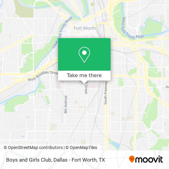 Boys and Girls Club map