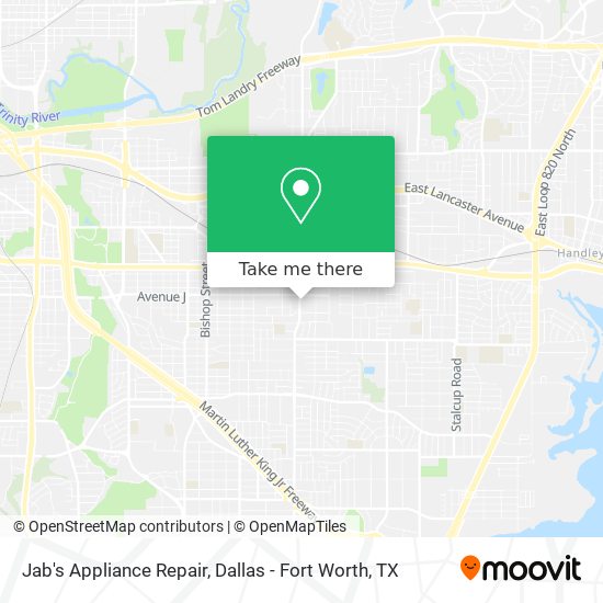 Jab's Appliance Repair map