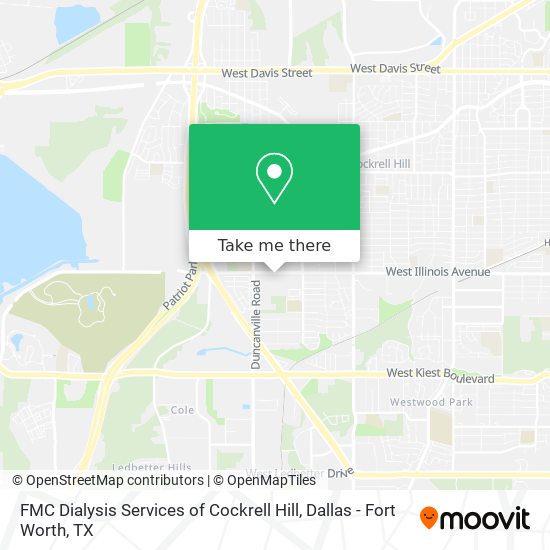 FMC Dialysis Services of Cockrell Hill map