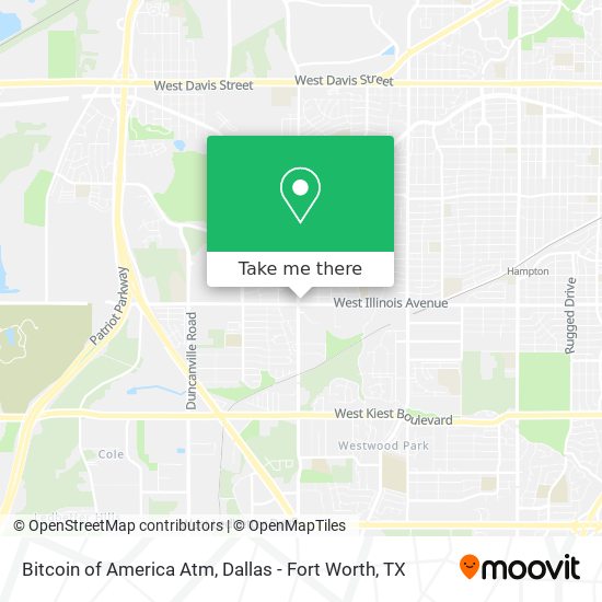 Bitcoin of America Atm map