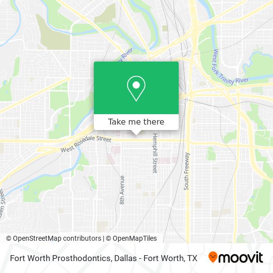 Fort Worth Prosthodontics map