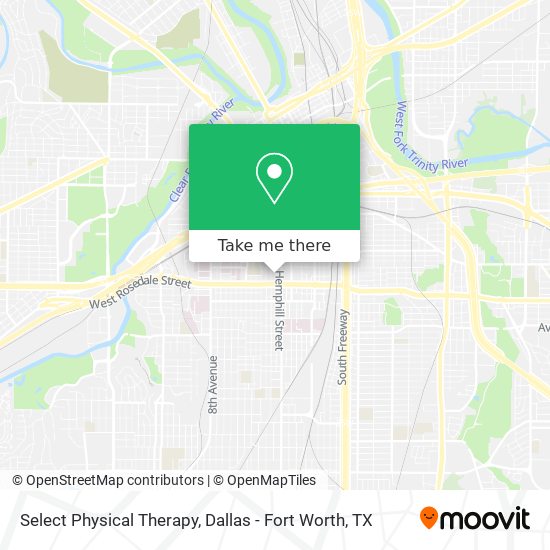 Select Physical Therapy map