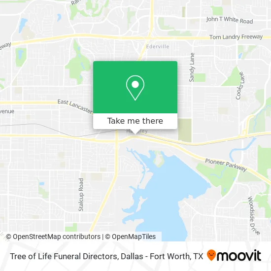 Tree of Life Funeral Directors map