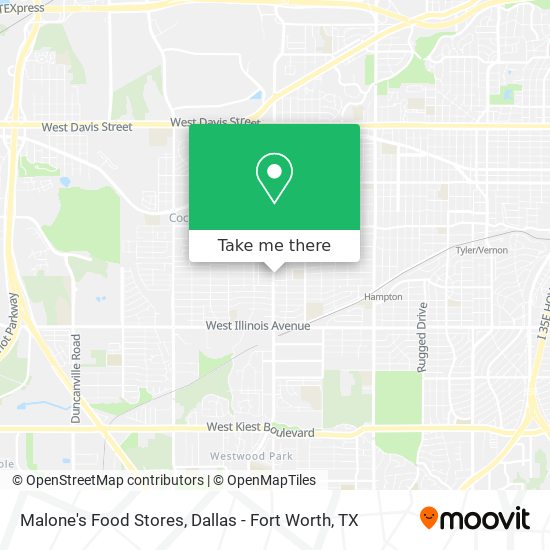 Malone's Food Stores map