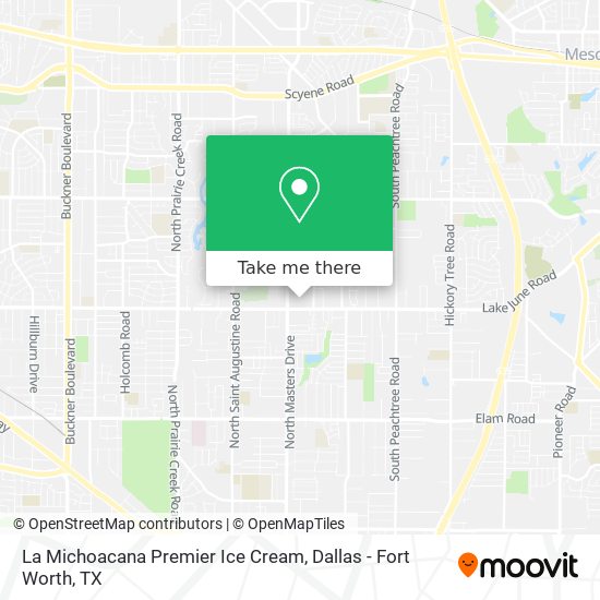 La Michoacana Premier Ice Cream map