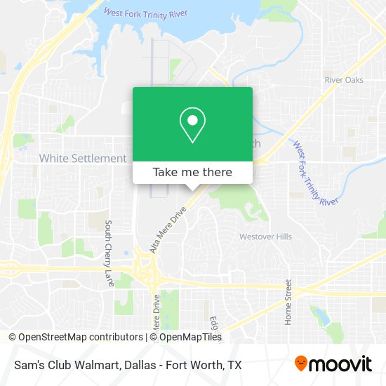Mapa de Sam's Club Walmart
