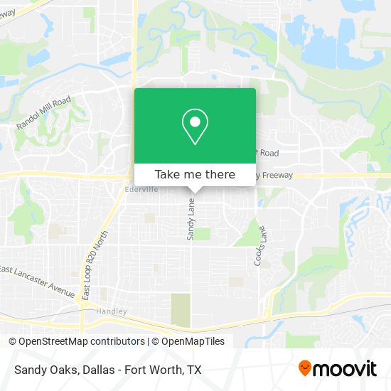 Mapa de Sandy Oaks