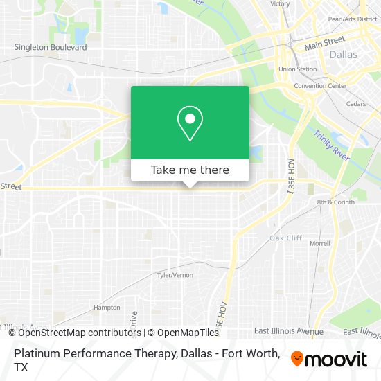 Platinum Performance Therapy map