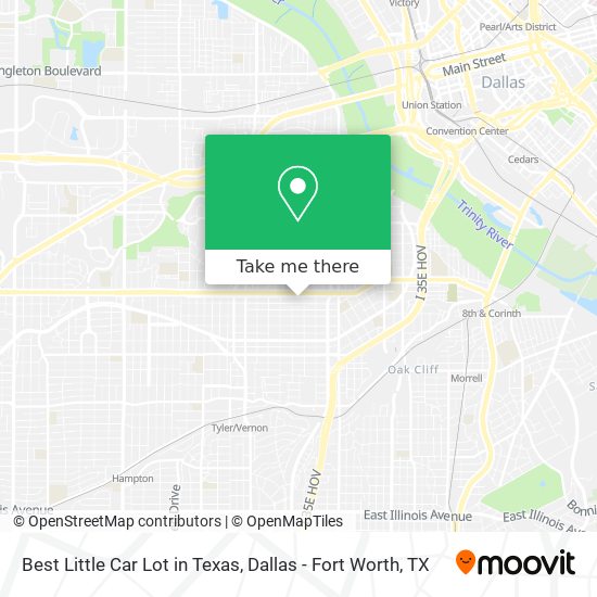 Best Little Car Lot in Texas map