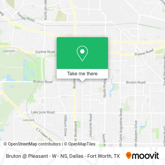 Bruton @ Pleasant - W - NS map