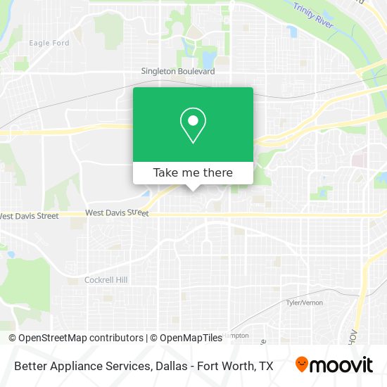 Better Appliance Services map