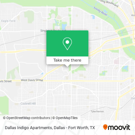 Mapa de Dallas Indigo Apartments