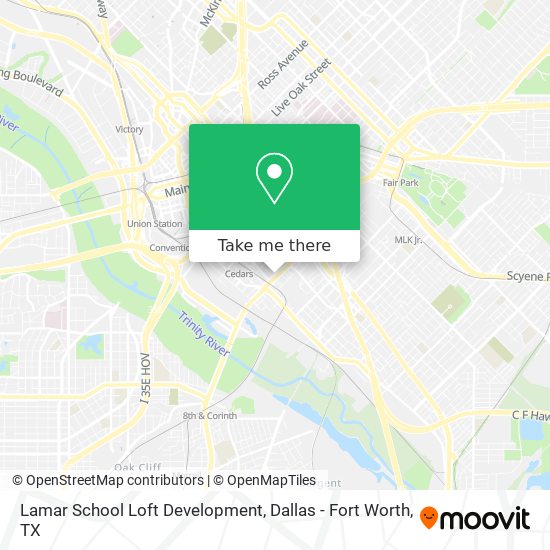 Lamar School Loft Development map
