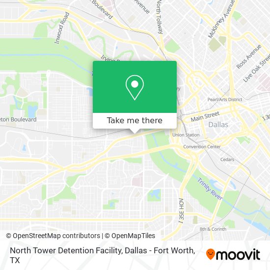 North Tower Detention Facility map