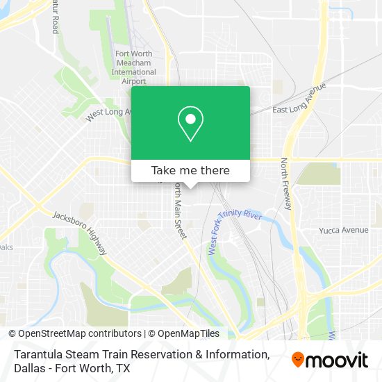 Tarantula Steam Train Reservation & Information map