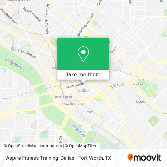 Aspire Fitness Training map