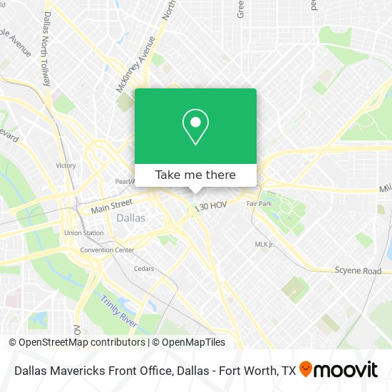 Dallas Mavericks Front Office map