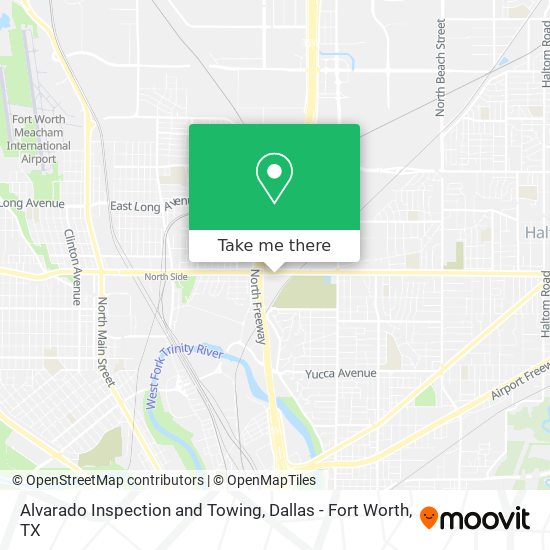 Alvarado Inspection and Towing map