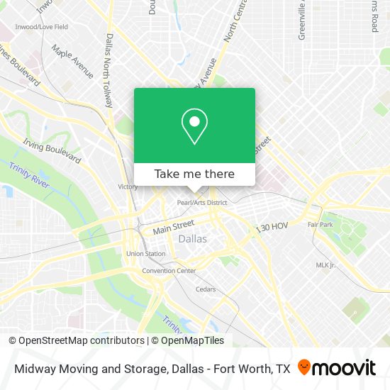 Midway Moving and Storage map