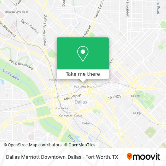 Dallas Marriott Downtown map