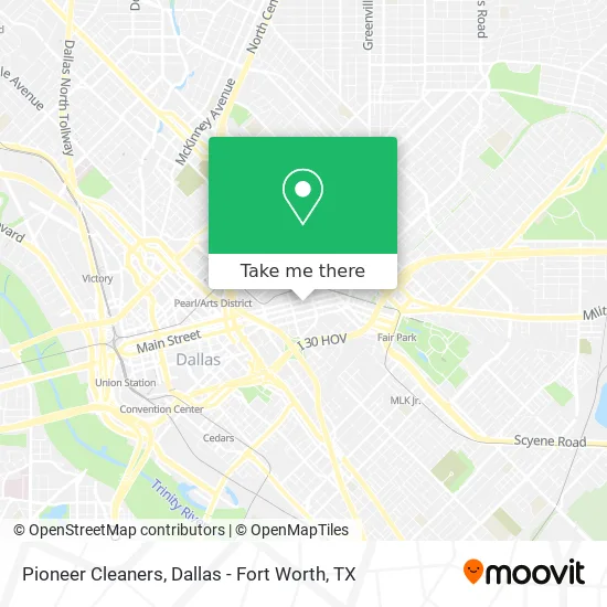 Pioneer Cleaners map