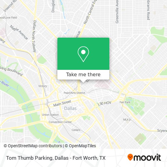 Tom Thumb Parking map