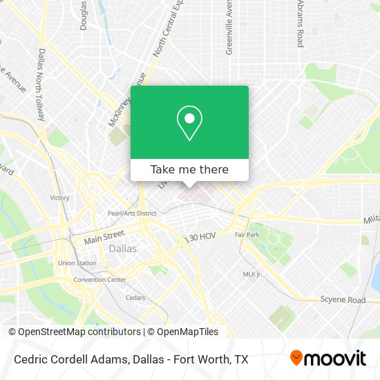 Cedric Cordell Adams map