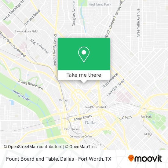 Fount Board and Table map