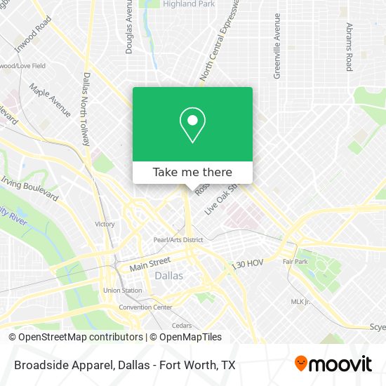 Broadside Apparel map