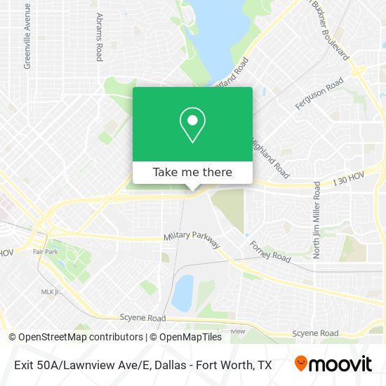 Mapa de Exit 50A/Lawnview Ave/E
