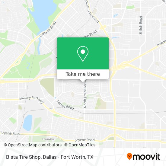Mapa de Bista Tire Shop