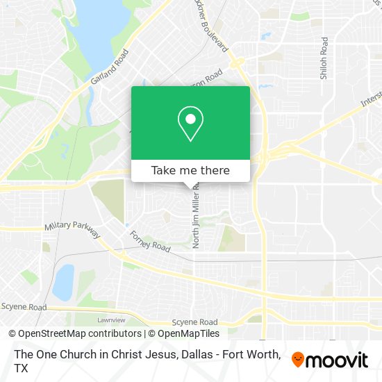 The One Church in Christ Jesus map