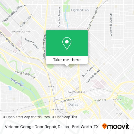 Veteran Garage Door Repair map