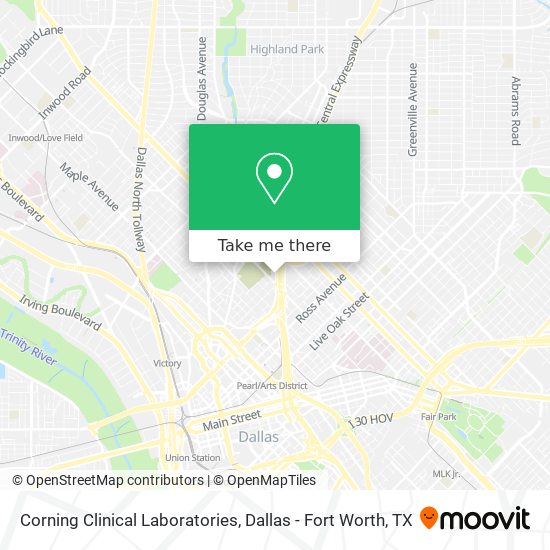 Corning Clinical Laboratories map