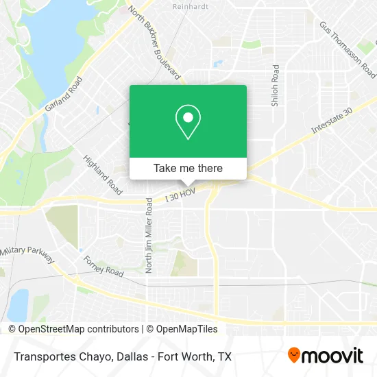 Transportes Chayo map