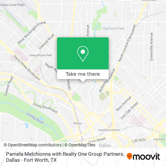 Pamela Melchionna with Realty One Group Partners map