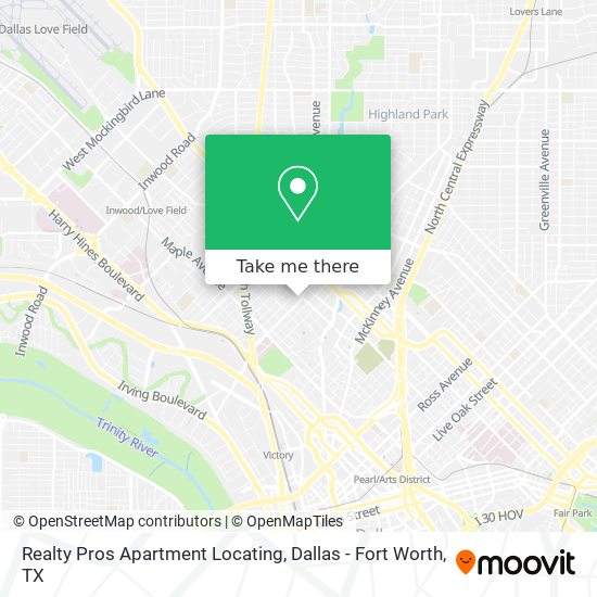 Realty Pros Apartment Locating map