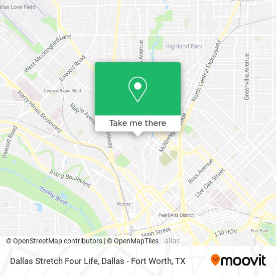 Mapa de Dallas Stretch Four Life