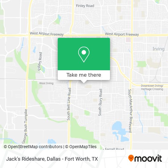Mapa de Jack's Rideshare