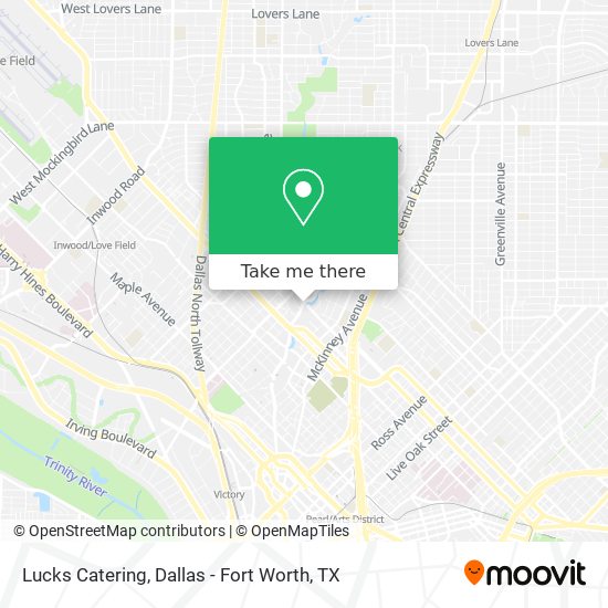 Lucks Catering map