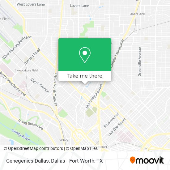 Cenegenics Dallas map