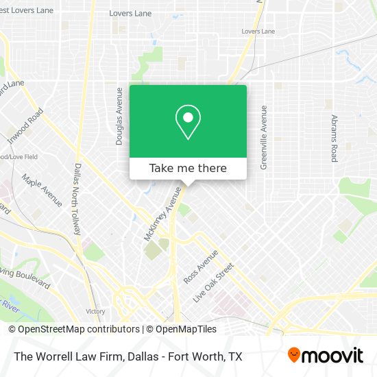 The Worrell Law Firm map