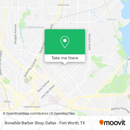 Bonafide Barber Shop map