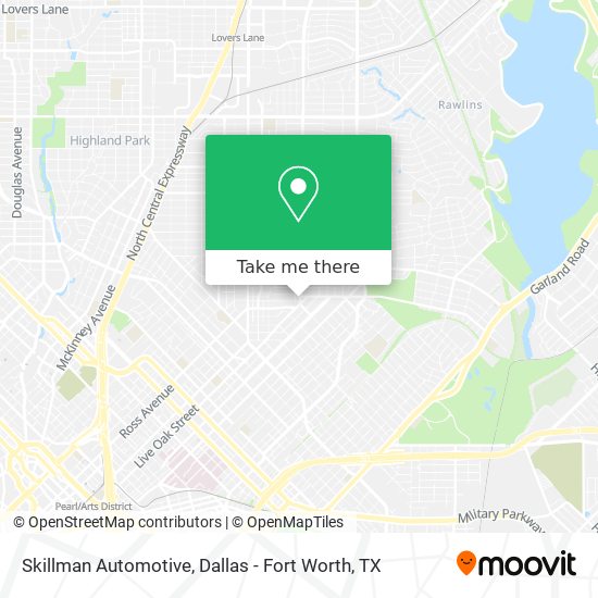 Skillman Automotive map