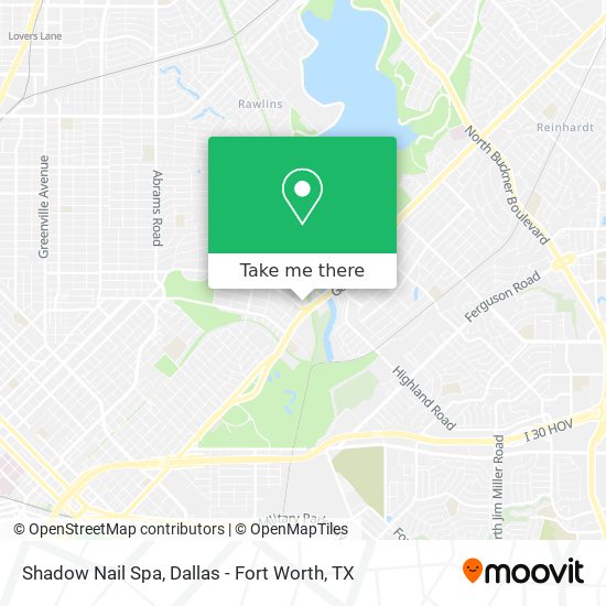 Shadow Nail Spa map