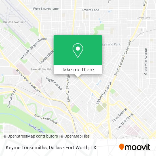 Keyme Locksmiths map