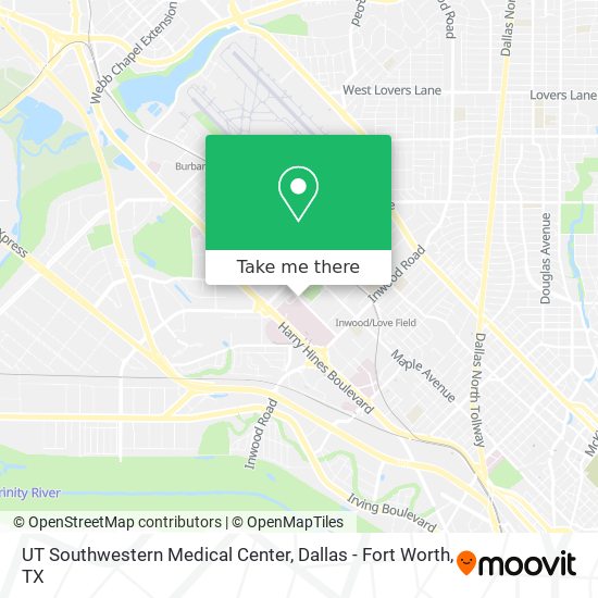 UT Southwestern Medical Center map