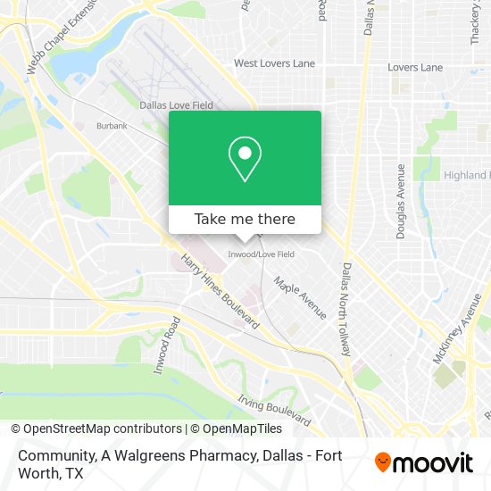 Mapa de Community, A Walgreens Pharmacy