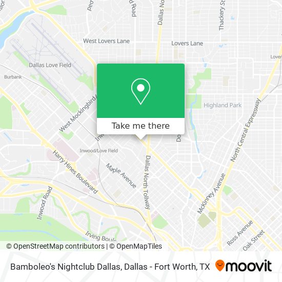 Mapa de Bamboleo's Nightclub Dallas